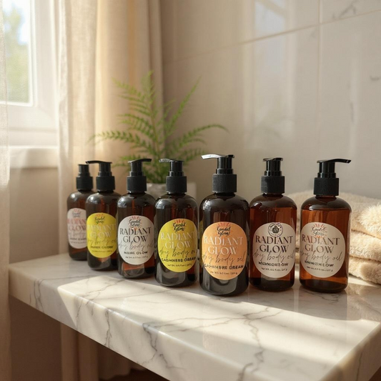 Midnight Oak – Radiant Glow™ Dry Body Oil (Black Oak Co.)